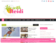 Tablet Screenshot of lifewithheidi.com